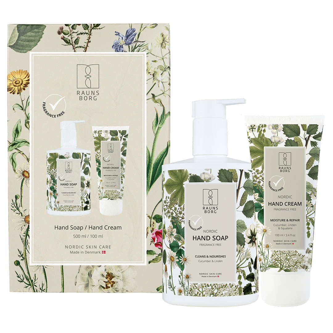 Gaveæske Fragrance Free Hand Soap + Hand Cream