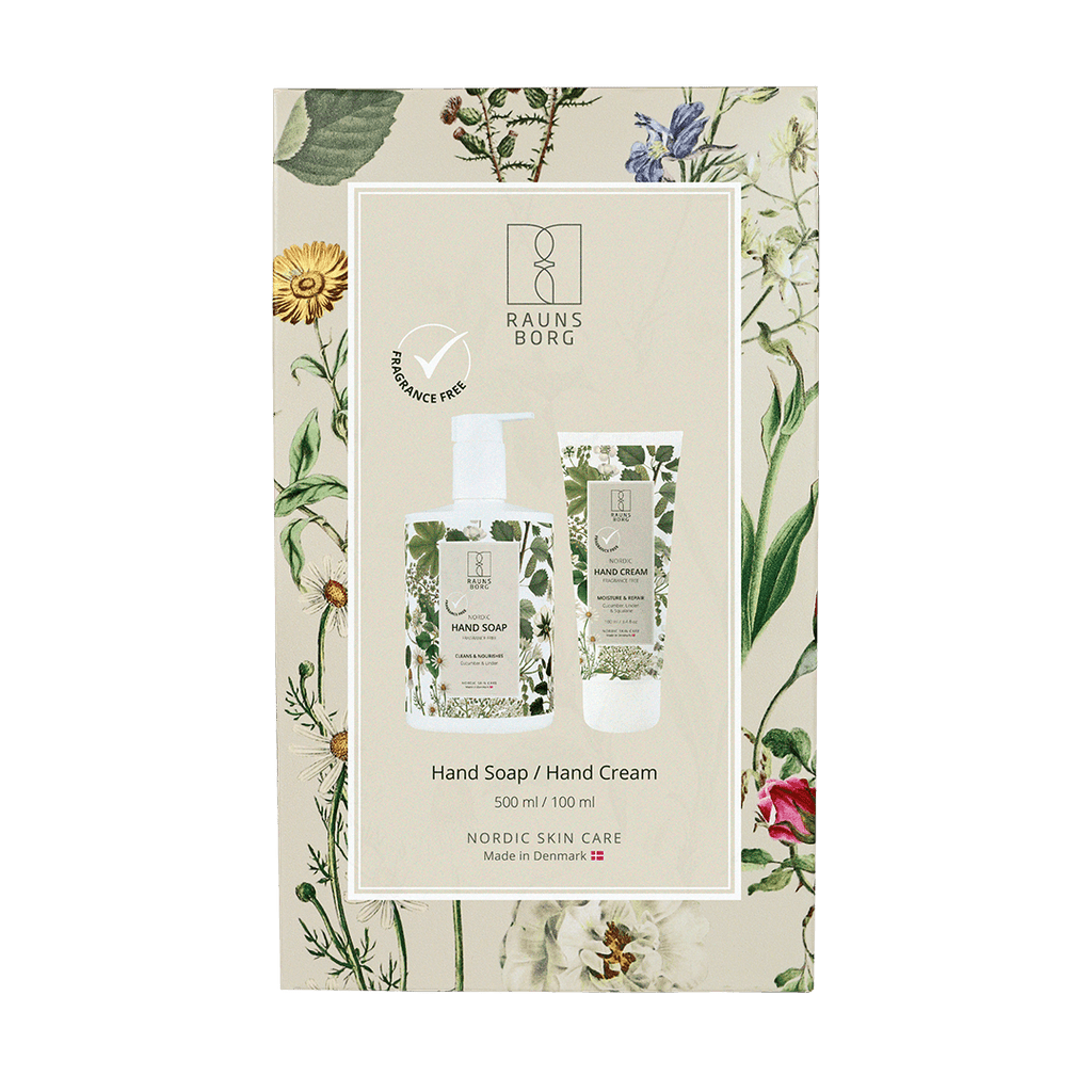 Gaveæske Fragrance Free Hand Soap + Hand Cream