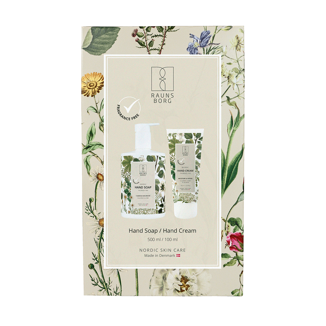 Gaveæske Fragrance Free Hand Soap + Hand Cream