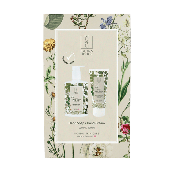Gaveæske Fragrance Free Hand Soap + Hand Cream