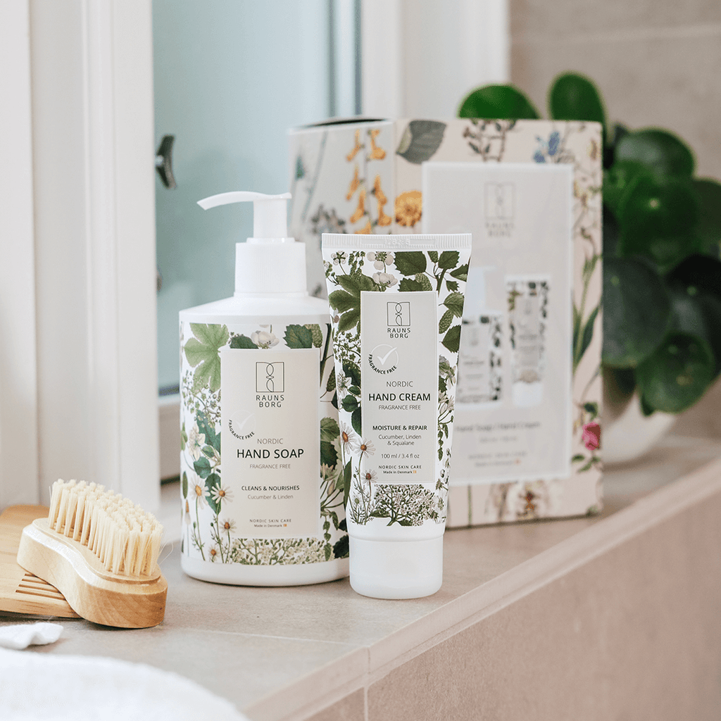 Gaveæske Fragrance Free Hand Soap + Hand Cream