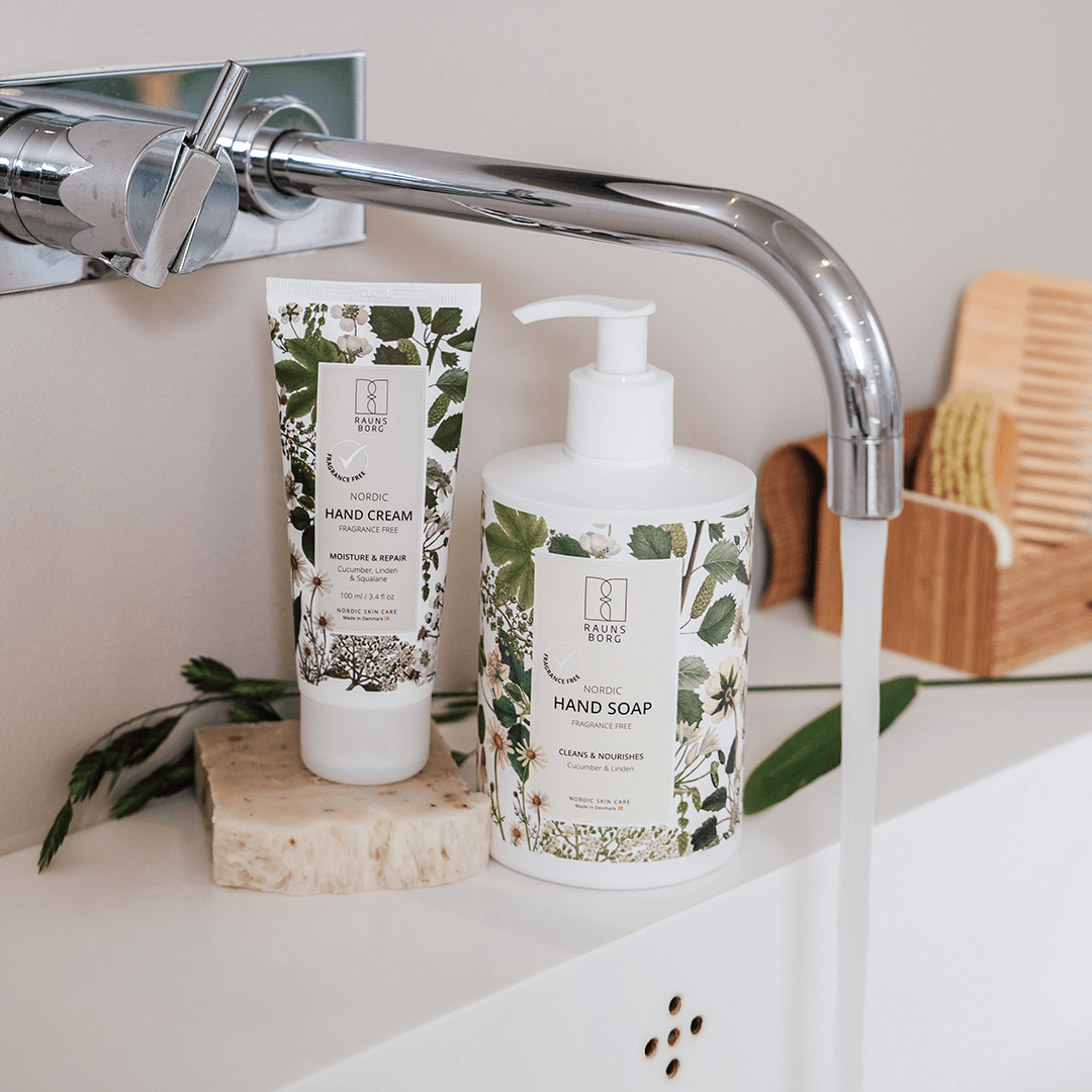 Gaveæske Fragrance Free Hand Soap + Hand Cream