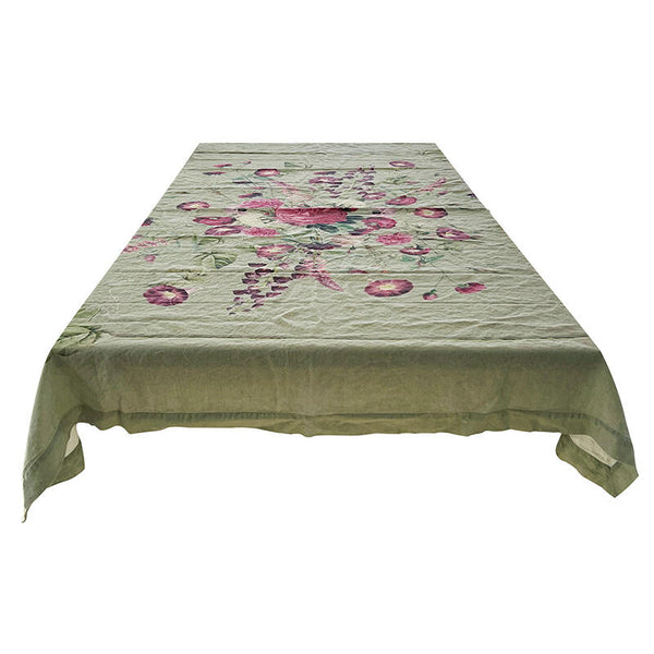 Blossom Garden Hør Dug 145x350cm (Ekstra længde)