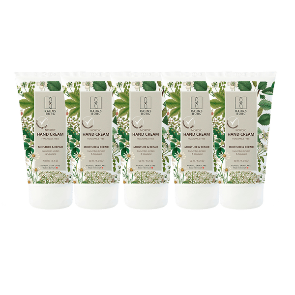 5 x Hand Cream Fragrance Free 50ml