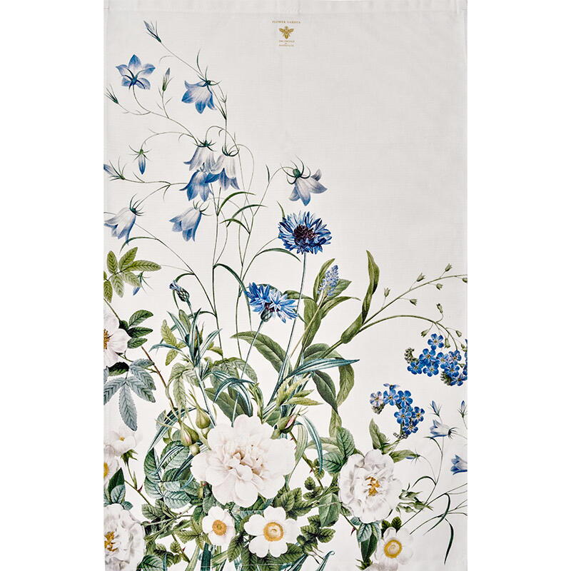 Blue Flower Garden Viskestykke