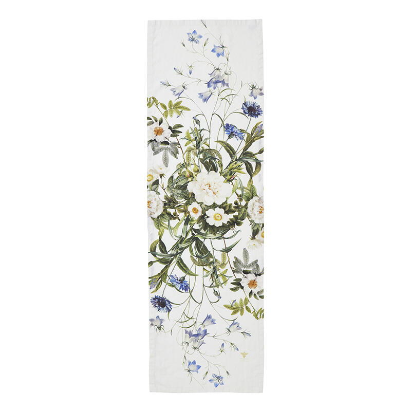 Blue Flower Garden Bordløber 145x45 cm