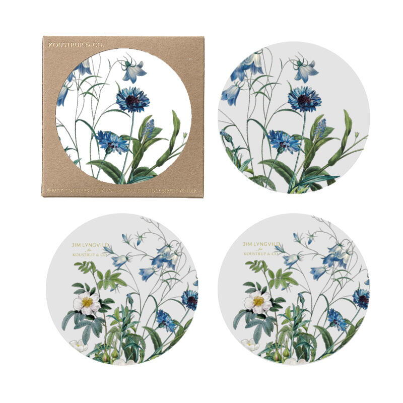 Blue Flower Garden Glasbrikker