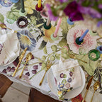 Flower Garden Hør Dug 145x220cm