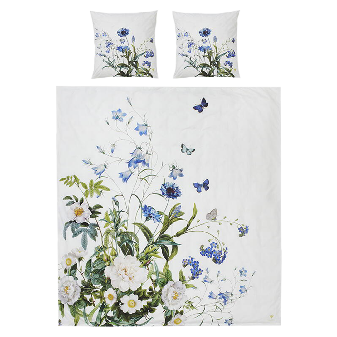 Blue Flower Garden Sengesæt Dobbeltdyne 200x220