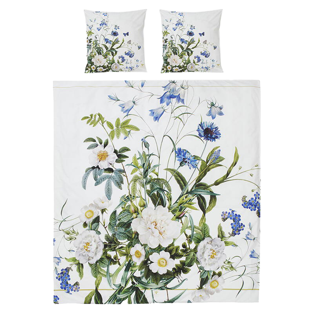 Blue Flower Garden Sengesæt Dobbeltdyne 200x220