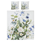 Blue Flower Garden Sengesæt Dobbeltdyne 200x220