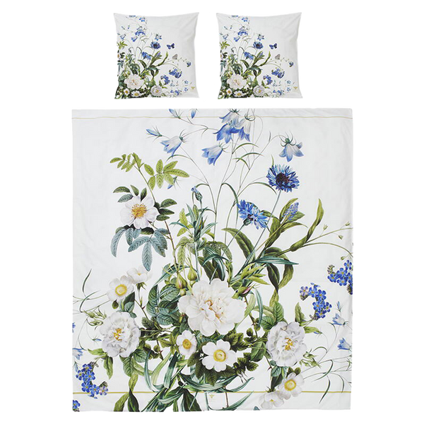 Blue Flower Garden Sengesæt Dobbeltdyne 200x220