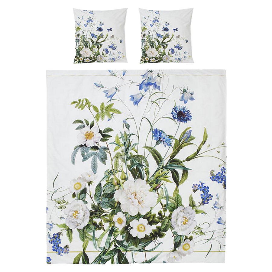 Blue Flower Garden Sengesæt Dobbeltdyne 200x220
