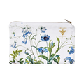 Blue Flower Garden Kosmetiktaske (flad)