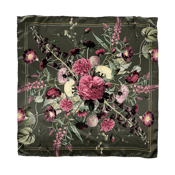 Blossom Garden Silketørklæde 90 cm